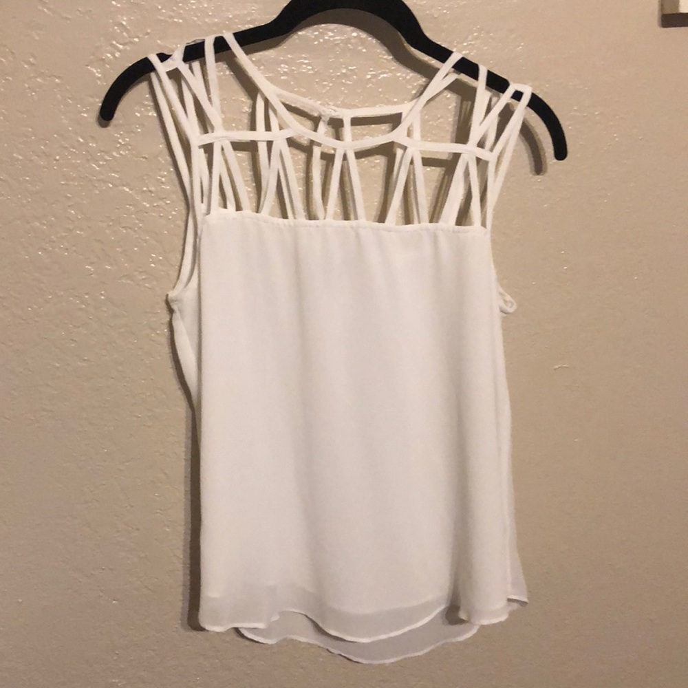 Naked zebra white blouse. Size small